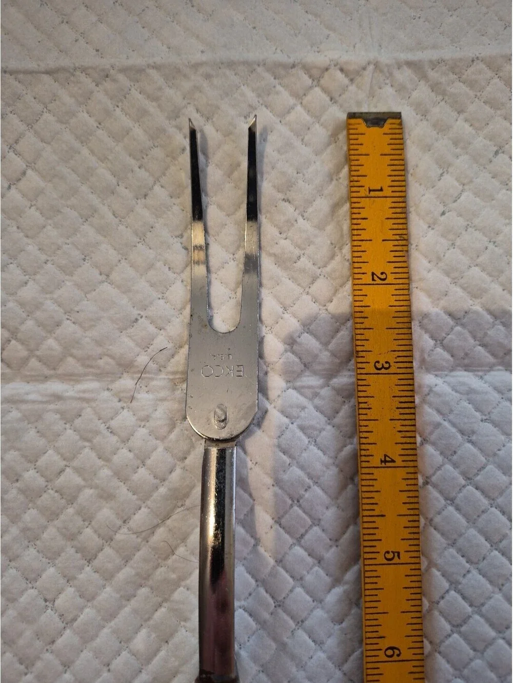 VINTAGE EKCO MEAT SERVING COOKING FORK UTENSIL